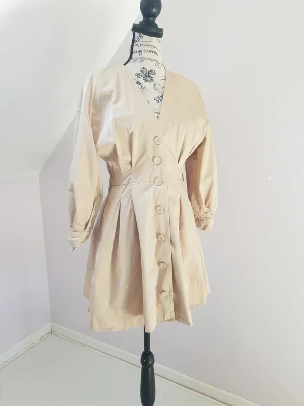 🤍 Robe beige 100 % coton – Zara – T. S/M – Très bon état